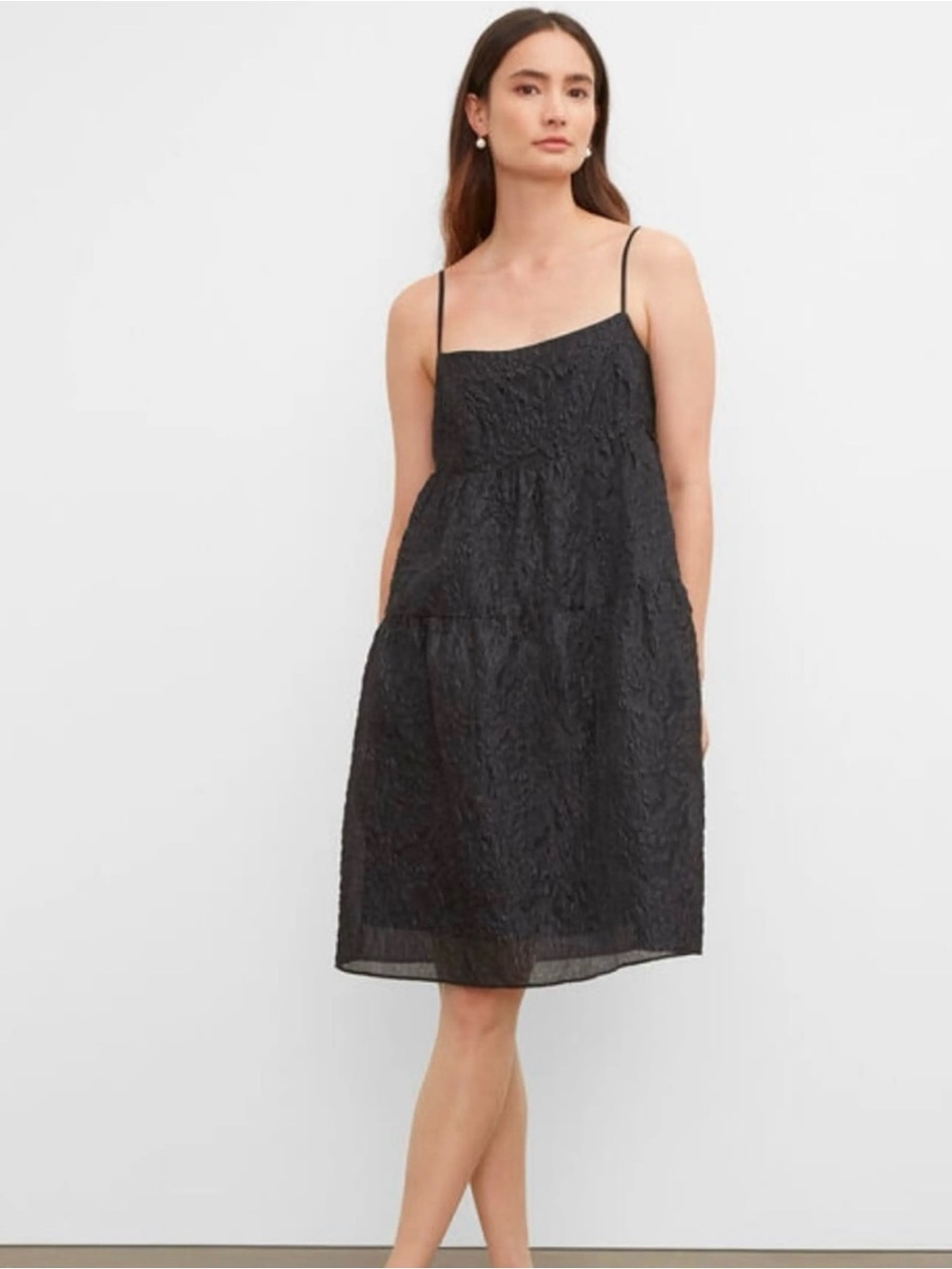 Club Monaco Textured Tiered Dress - 8